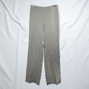 Talbots Women's Linen Blend Pants‎ Woman 6 Long Trousers Neutral Khaki Career